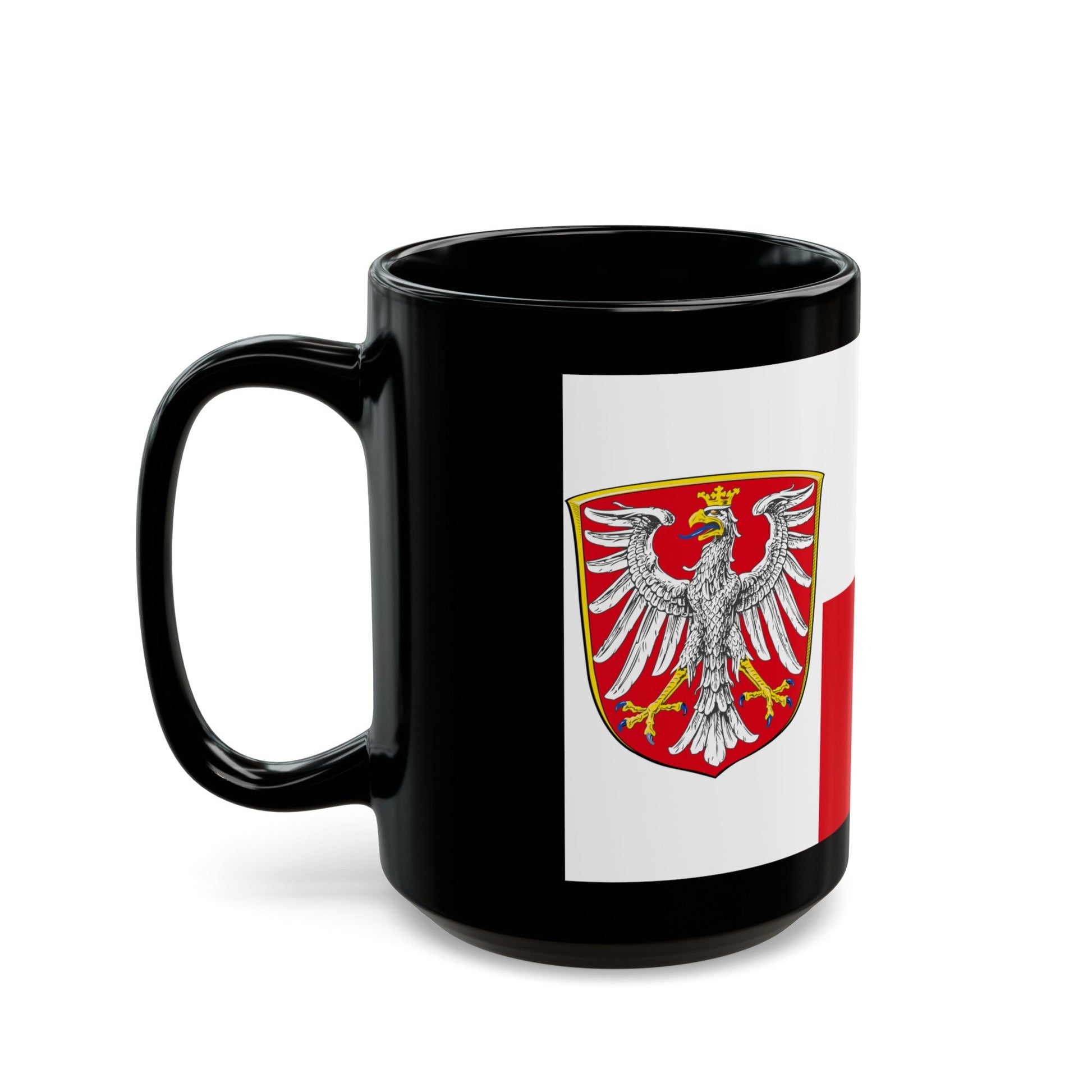 Flag of Frankfurt am Main Germany - Black Coffee Mug-The Sticker Space