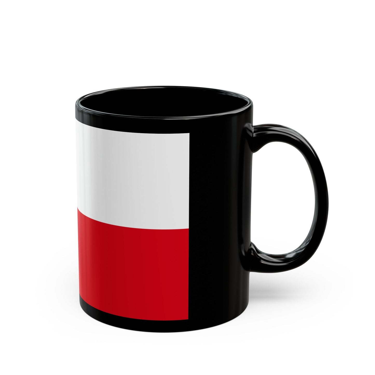 Flag of Frankfurt am Main Germany - Black Coffee Mug-The Sticker Space