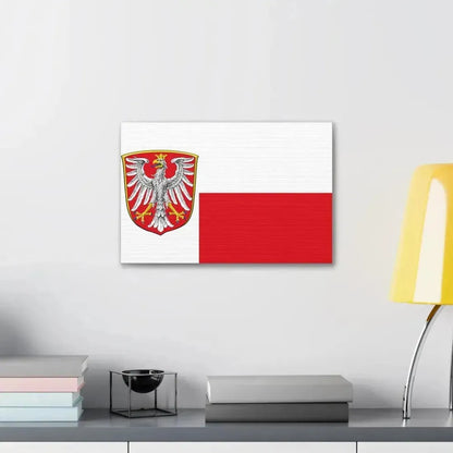 Flag of Frankfurt am Main Germany - Canvas Wall Art - The Sticker Space