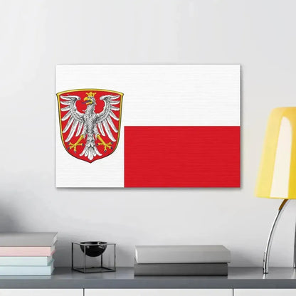 Flag of Frankfurt am Main Germany - Canvas Wall Art - The Sticker Space