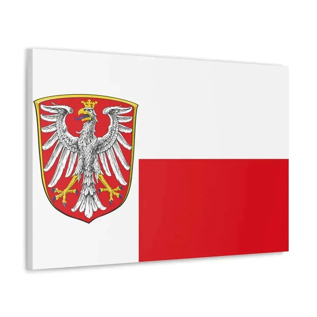 Flag of Frankfurt am Main Germany - Canvas Wall Art - The Sticker Space