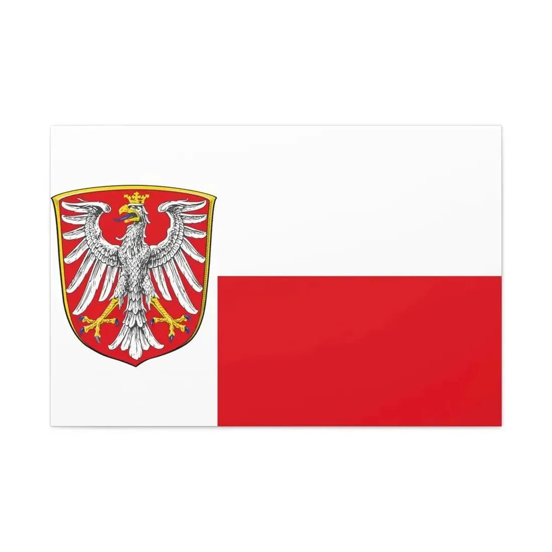 Flag of Frankfurt am Main Germany - Canvas Wall Art - The Sticker Space