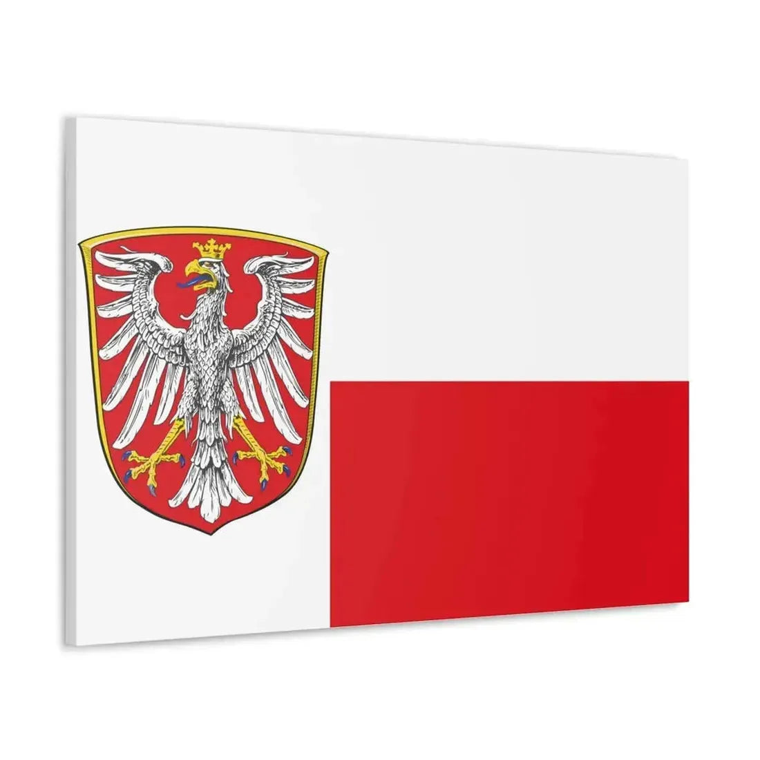 Flag of Frankfurt am Main Germany - Canvas Wall Art - The Sticker Space