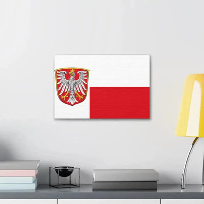 Flag of Frankfurt am Main Germany - Canvas Wall Art - The Sticker Space