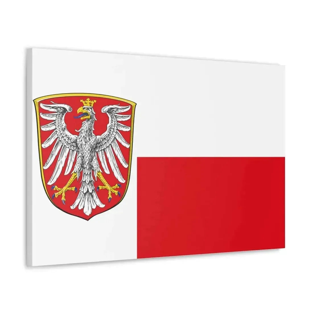 Flag of Frankfurt am Main Germany - Canvas Wall Art - The Sticker Space