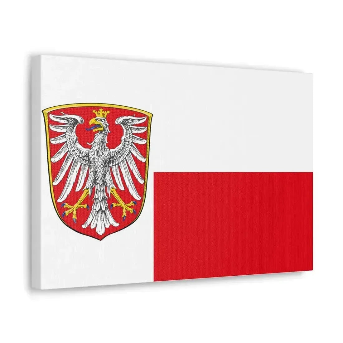 Flag of Frankfurt am Main Germany - Canvas Wall Art - The Sticker Space