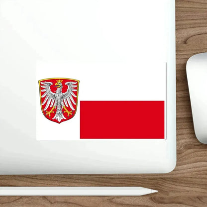 Flag of Frankfurt am Main Germany STICKER Vinyl Die-Cut Decal - The Sticker Space