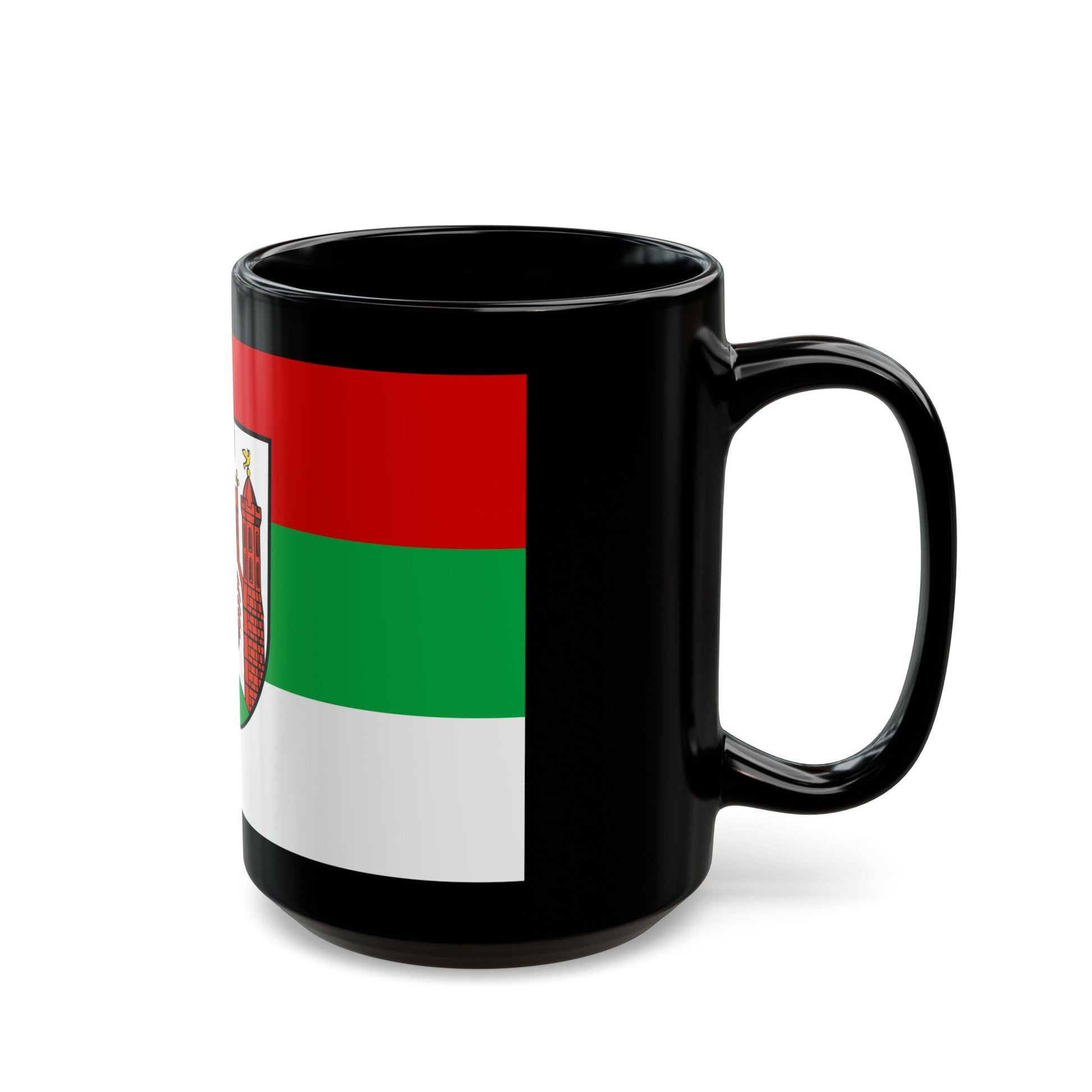 Flag of Frankfurt an der Oder Germany - Black Coffee Mug-The Sticker Space