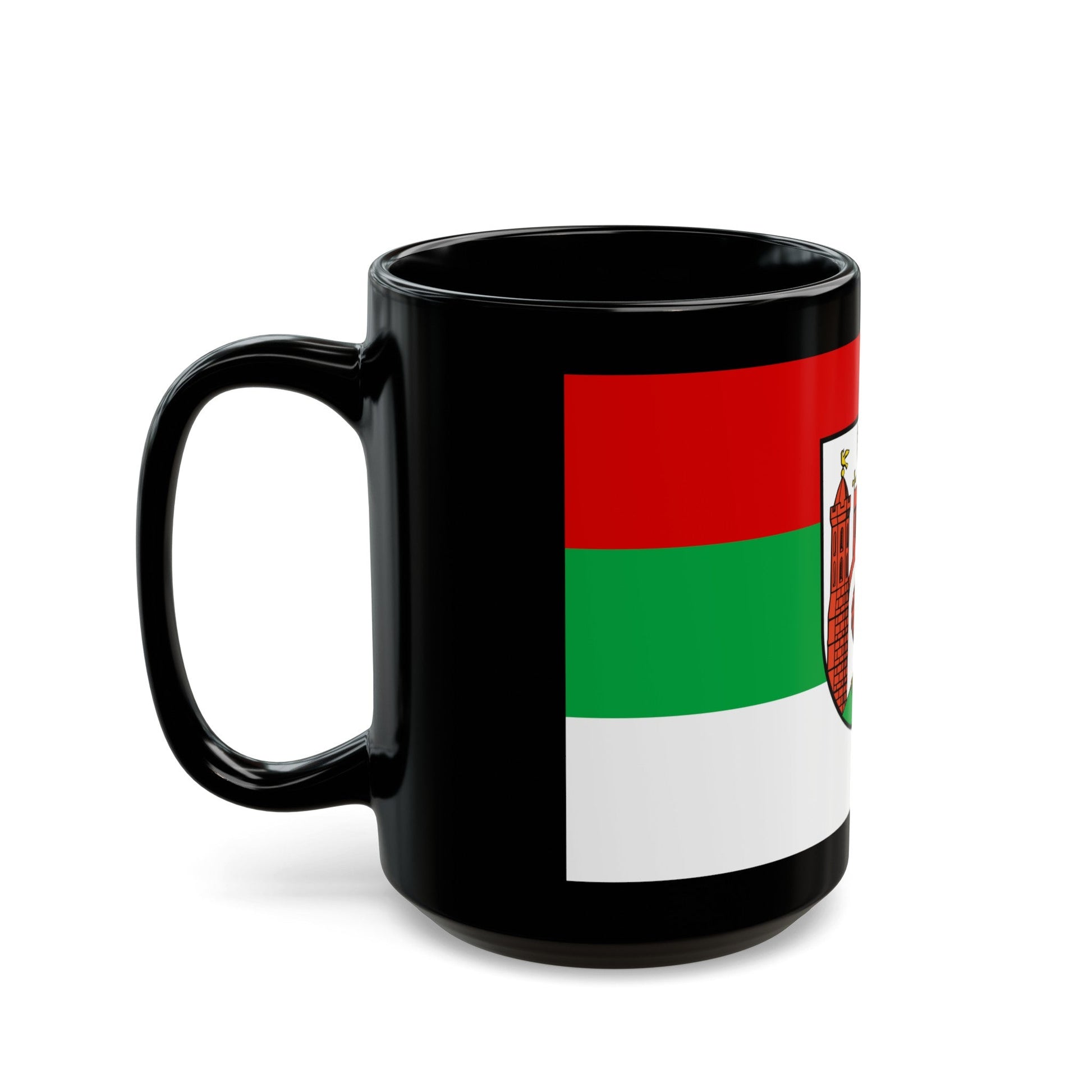 Flag of Frankfurt an der Oder Germany - Black Coffee Mug-The Sticker Space