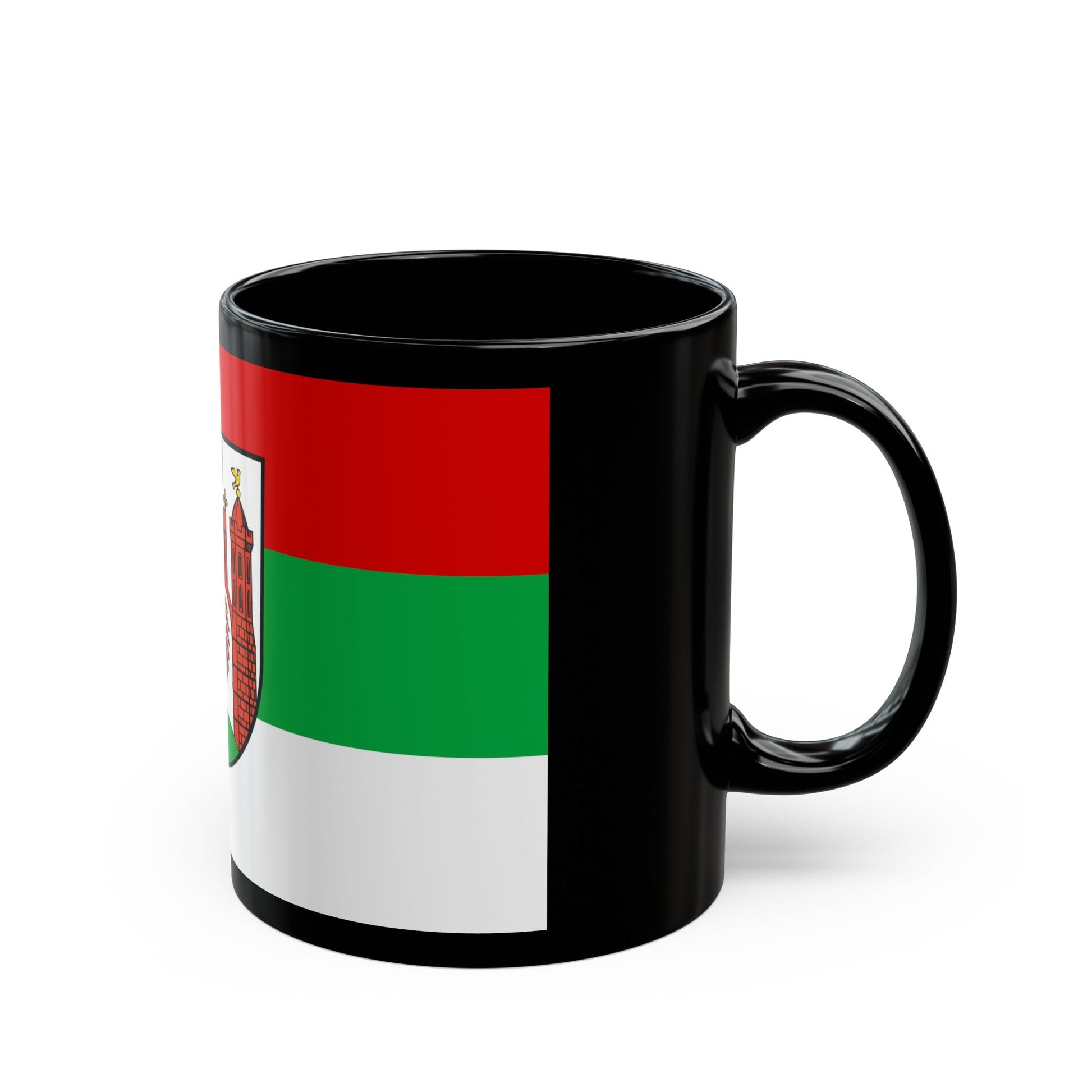 Flag of Frankfurt an der Oder Germany - Black Coffee Mug-The Sticker Space