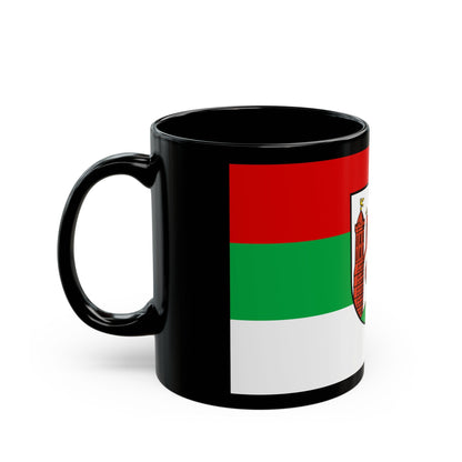 Flag of Frankfurt an der Oder Germany - Black Coffee Mug-The Sticker Space