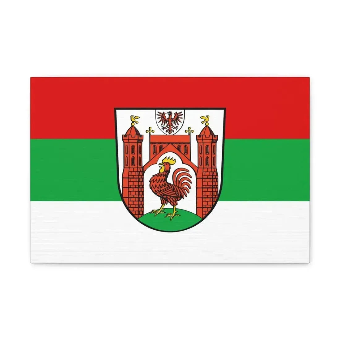 Flag of Frankfurt an der Oder Germany - Canvas Wall Art 18″ x 12″ 1.25" - The Sticker Space