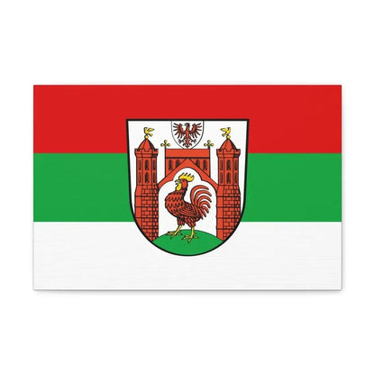 Flag of Frankfurt an der Oder Germany - Canvas Wall Art 18″ x 12″ 1.25" - The Sticker Space