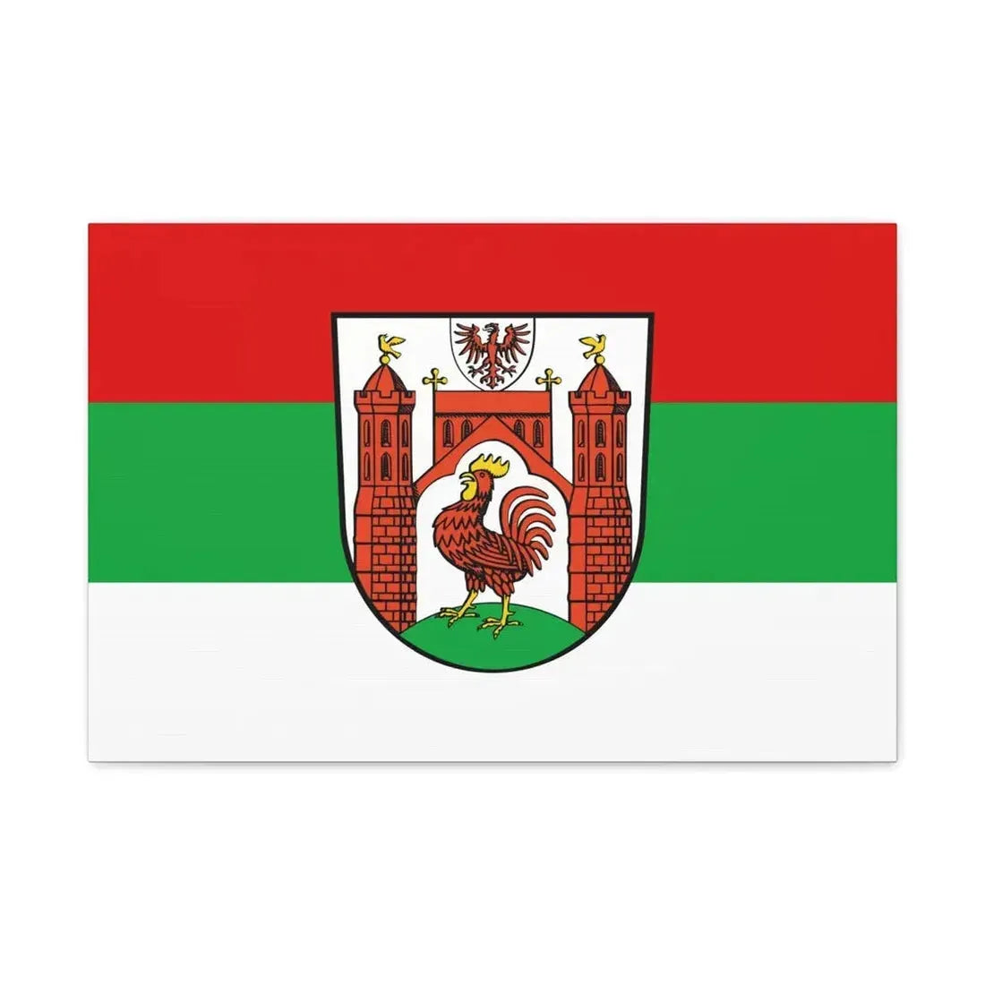 Flag of Frankfurt an der Oder Germany - Canvas Wall Art 24″ x 16″ 1.25" - The Sticker Space