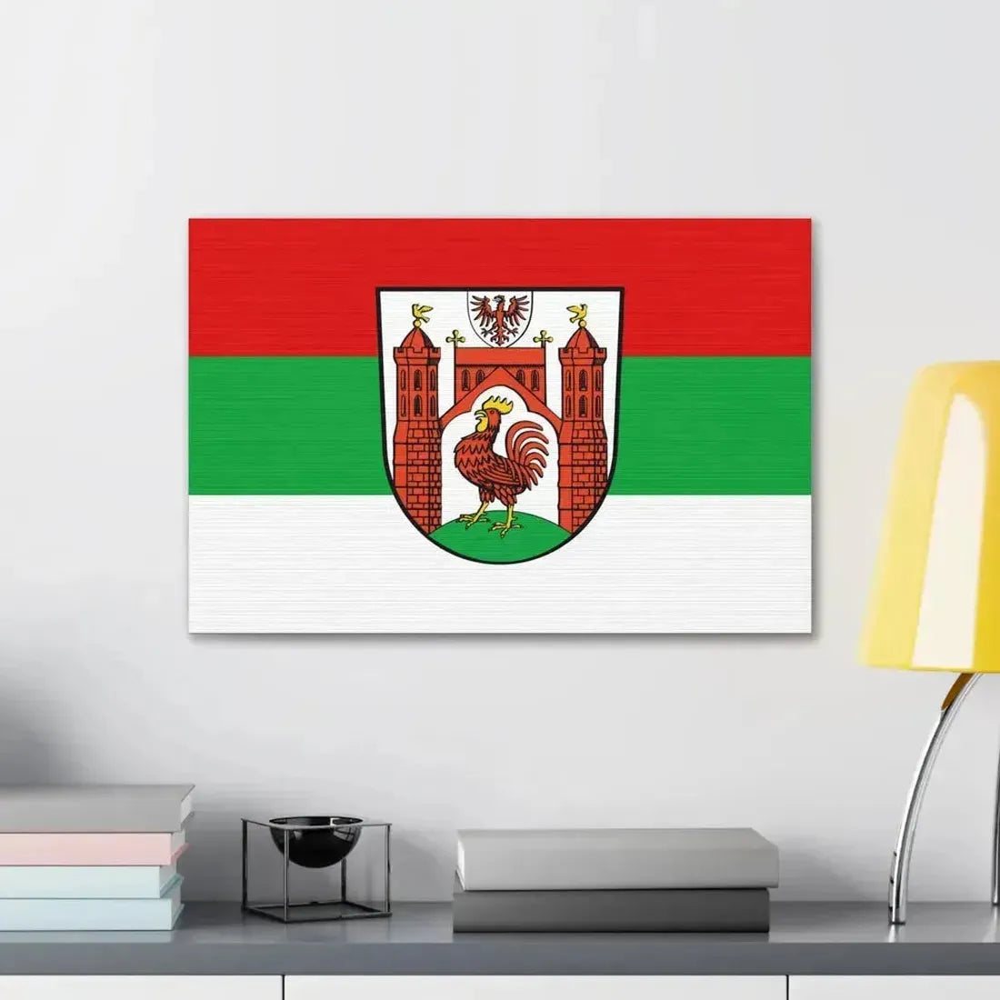 Flag of Frankfurt an der Oder Germany - Canvas Wall Art - The Sticker Space