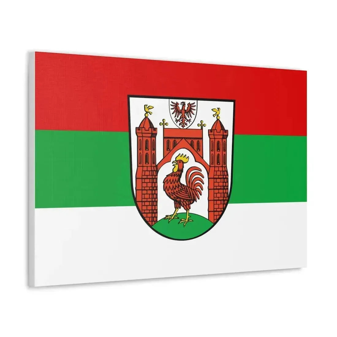 Flag of Frankfurt an der Oder Germany - Canvas Wall Art - The Sticker Space