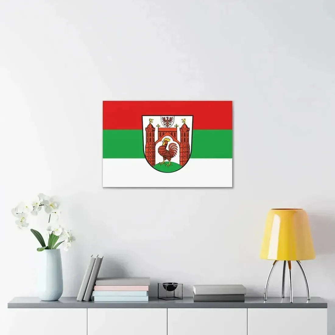 Flag of Frankfurt an der Oder Germany - Canvas Wall Art - The Sticker Space