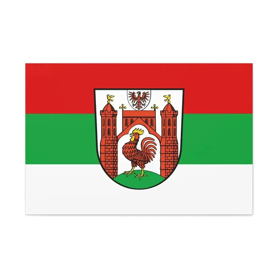 Flag of Frankfurt an der Oder Germany - Canvas Wall Art - The Sticker Space