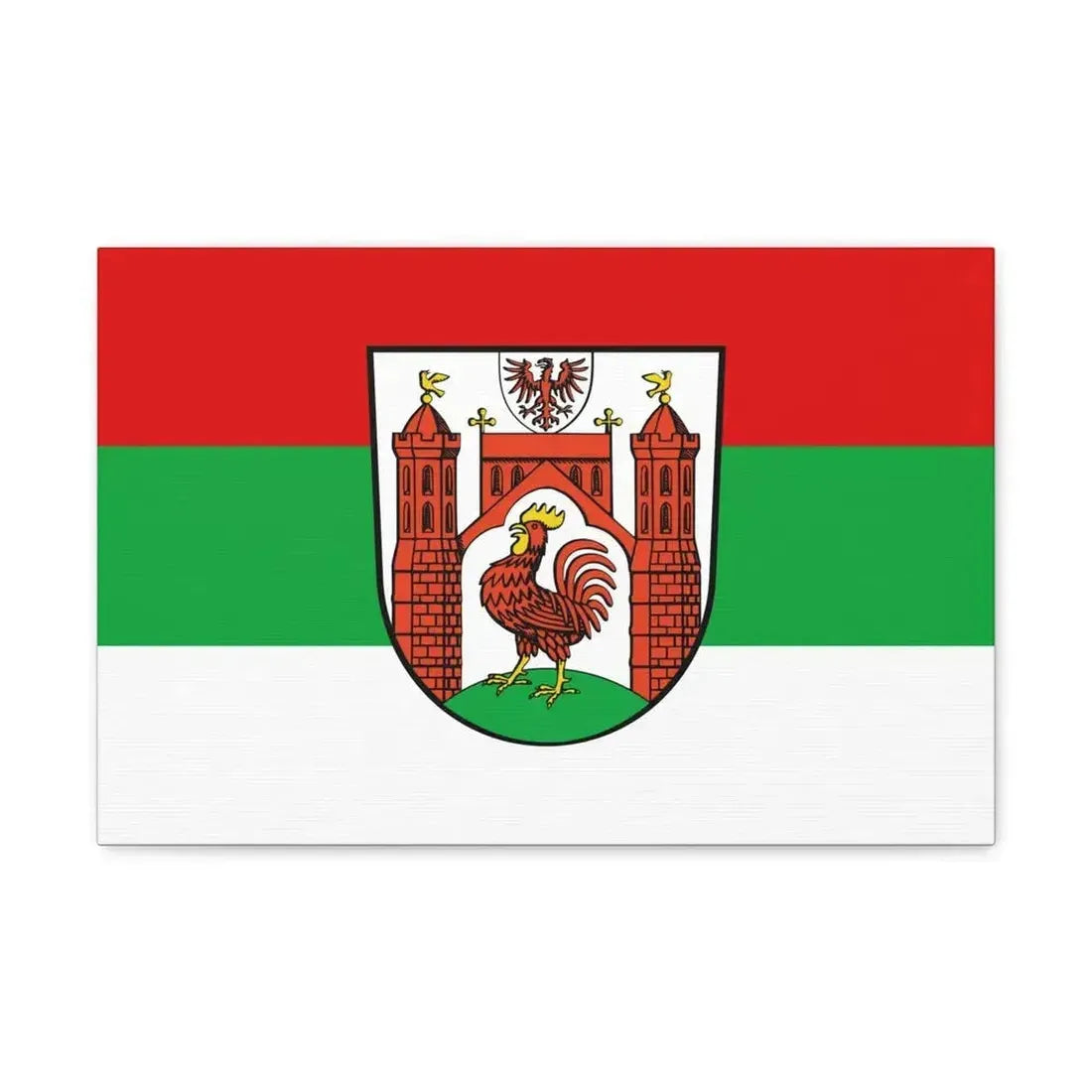 Flag of Frankfurt an der Oder Germany - Canvas Wall Art - The Sticker Space