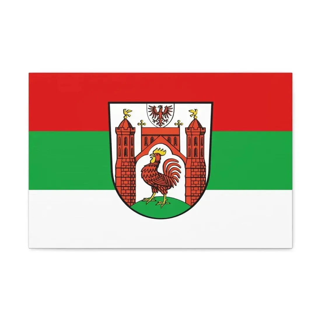 Flag of Frankfurt an der Oder Germany - Canvas Wall Art - The Sticker Space