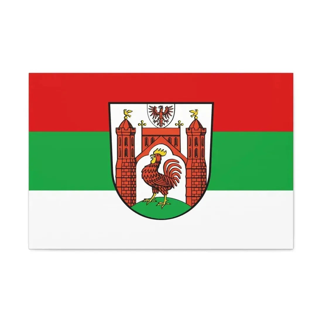 Flag of Frankfurt an der Oder Germany - Canvas Wall Art - The Sticker Space