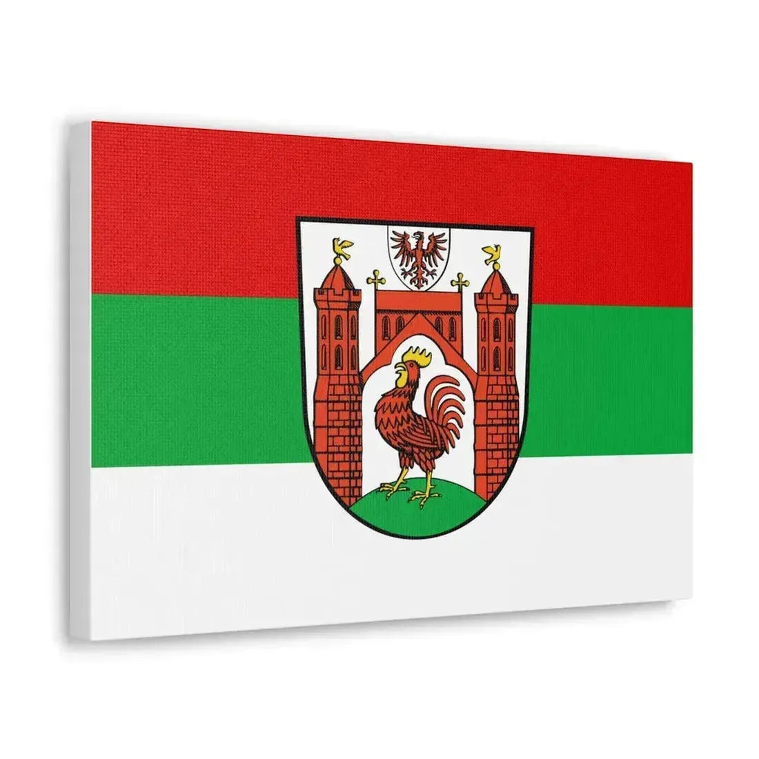 Flag of Frankfurt an der Oder Germany - Canvas Wall Art - The Sticker Space