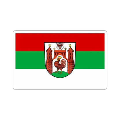Flag of Frankfurt an der Oder Germany STICKER Vinyl Die-Cut Decal 4 Inch - The Sticker Space