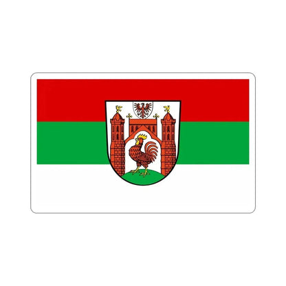 Flag of Frankfurt an der Oder Germany STICKER Vinyl Die-Cut Decal 4 Inch - The Sticker Space