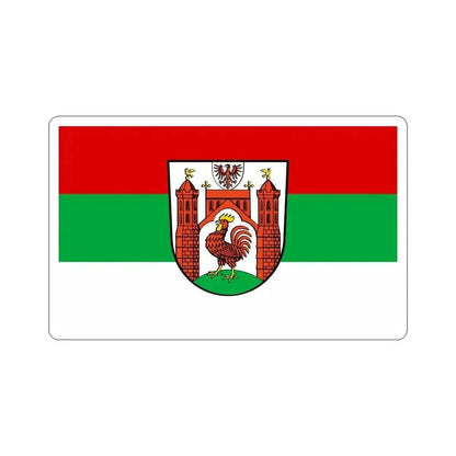 Flag of Frankfurt an der Oder Germany STICKER Vinyl Die-Cut Decal 5 Inch - The Sticker Space