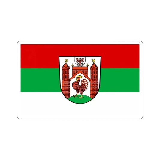 Flag of Frankfurt an der Oder Germany STICKER Vinyl Die-Cut Decal 6 Inch - The Sticker Space