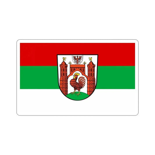 Flag of Frankfurt an der Oder Germany STICKER Vinyl Die-Cut Decal 6 Inch - The Sticker Space