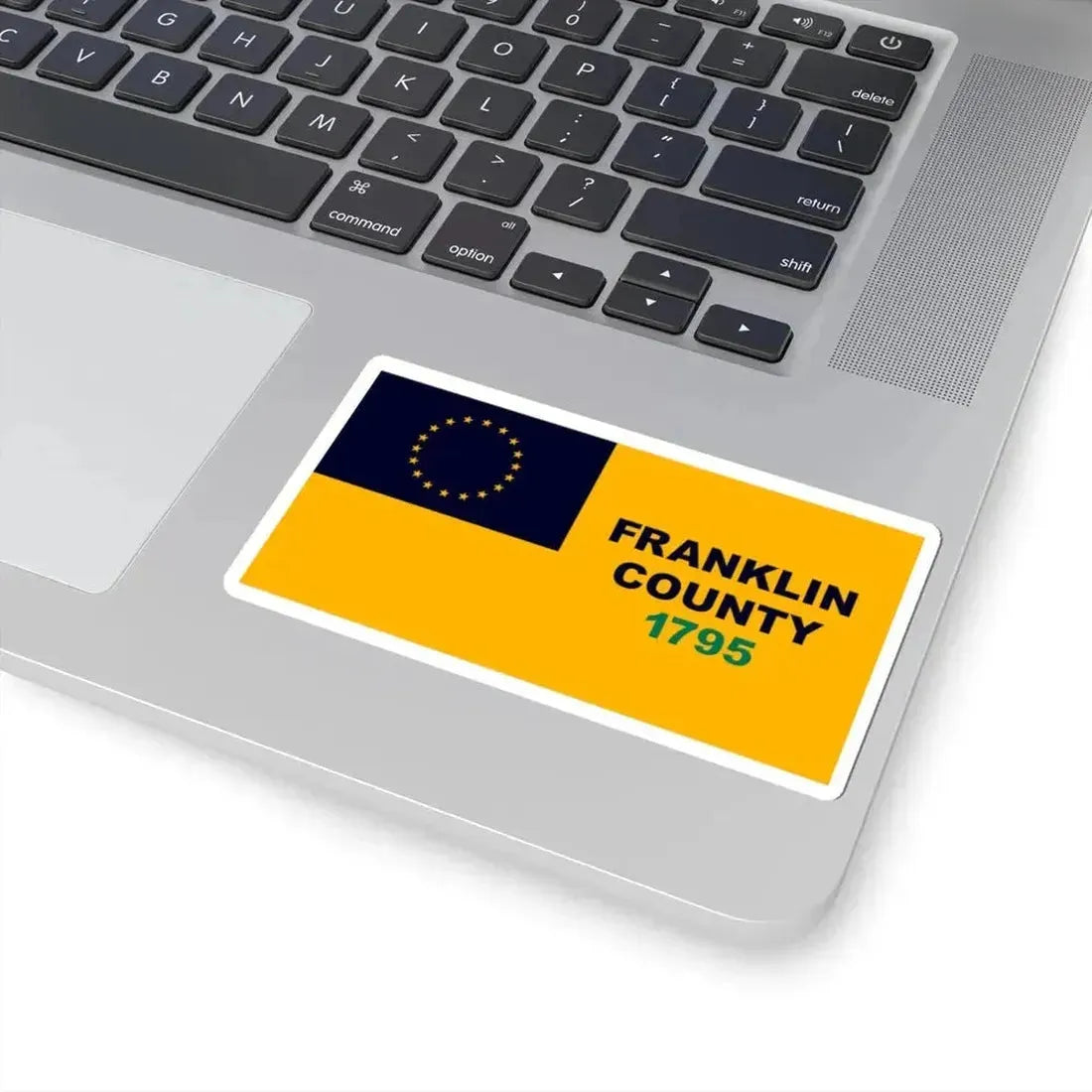 Flag of Franklin County Kentucky (United States) STICKER Vinyl Kiss-Cut Decal - The Sticker Space