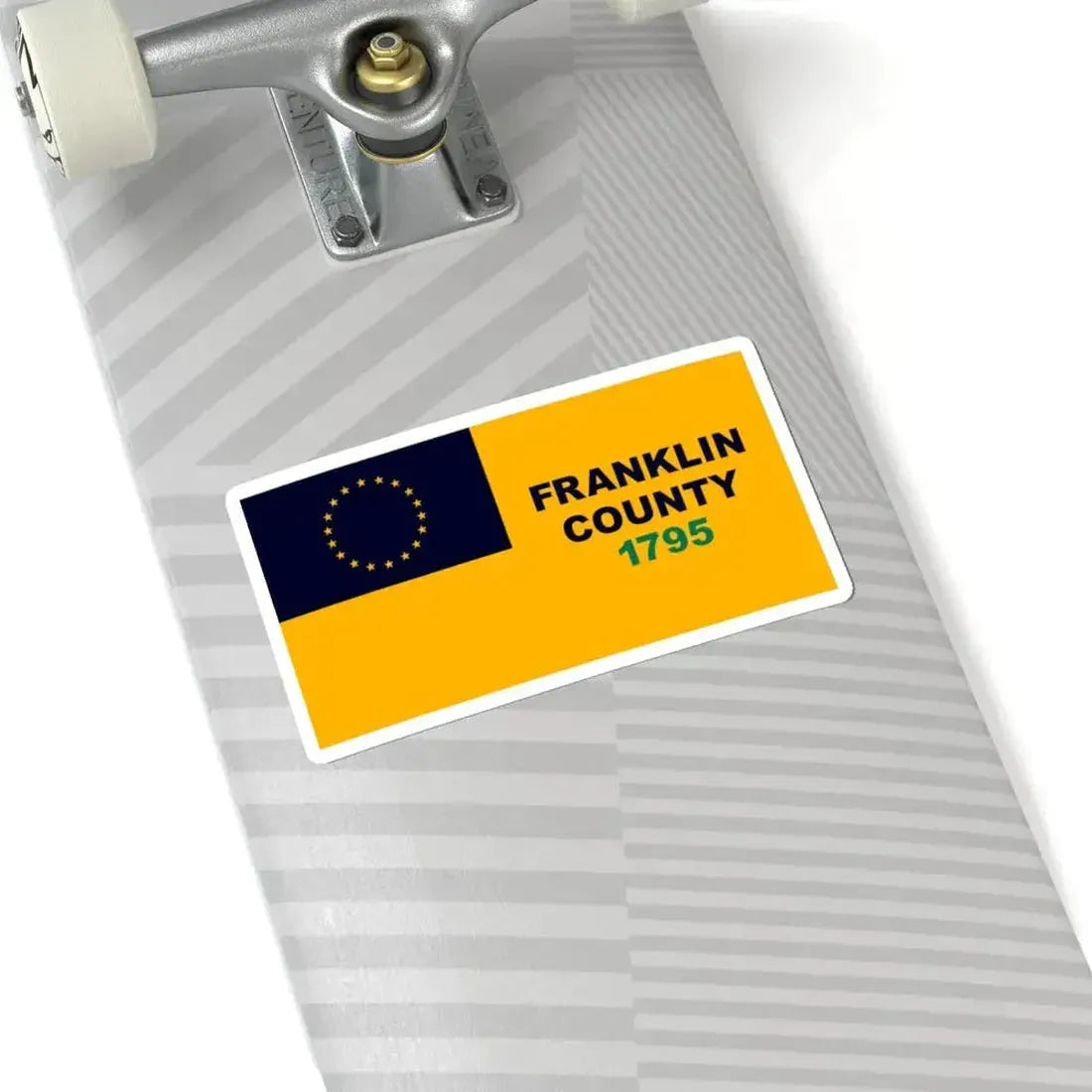Flag of Franklin County Kentucky (United States) STICKER Vinyl Kiss-Cut Decal - The Sticker Space