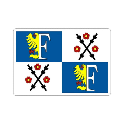 Flag of Frýdek Místek Czech Republic STICKER Vinyl Die-Cut Decal 3 Inch - The Sticker Space