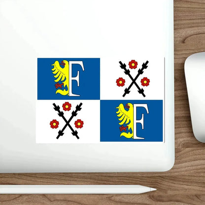 Flag of Frýdek Místek Czech Republic STICKER Vinyl Die-Cut Decal - The Sticker Space