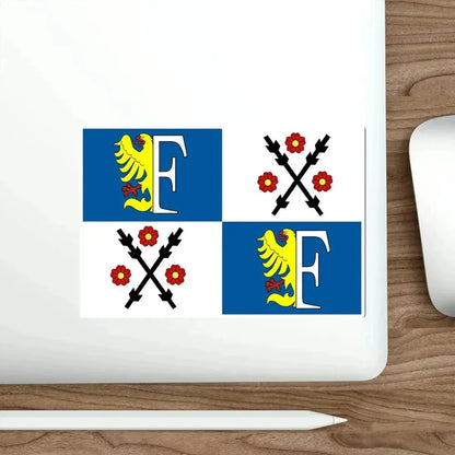 Flag of Frýdek Místek Czech Republic STICKER Vinyl Die-Cut Decal - The Sticker Space