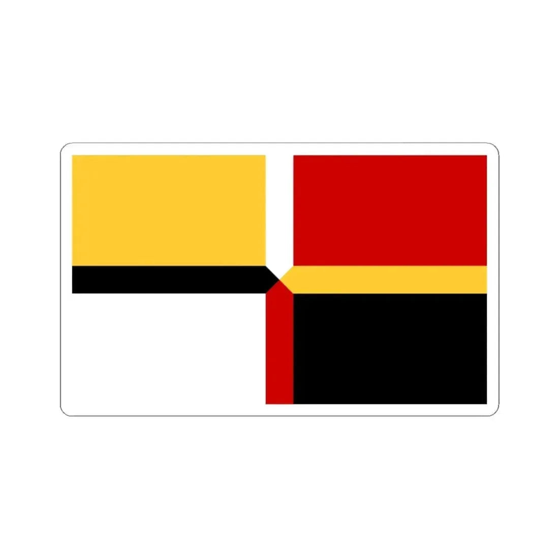 Flag of Frederick County Maryland (United States) STICKER Vinyl Kiss-Cut Decal 4 Inch White - The Sticker Space