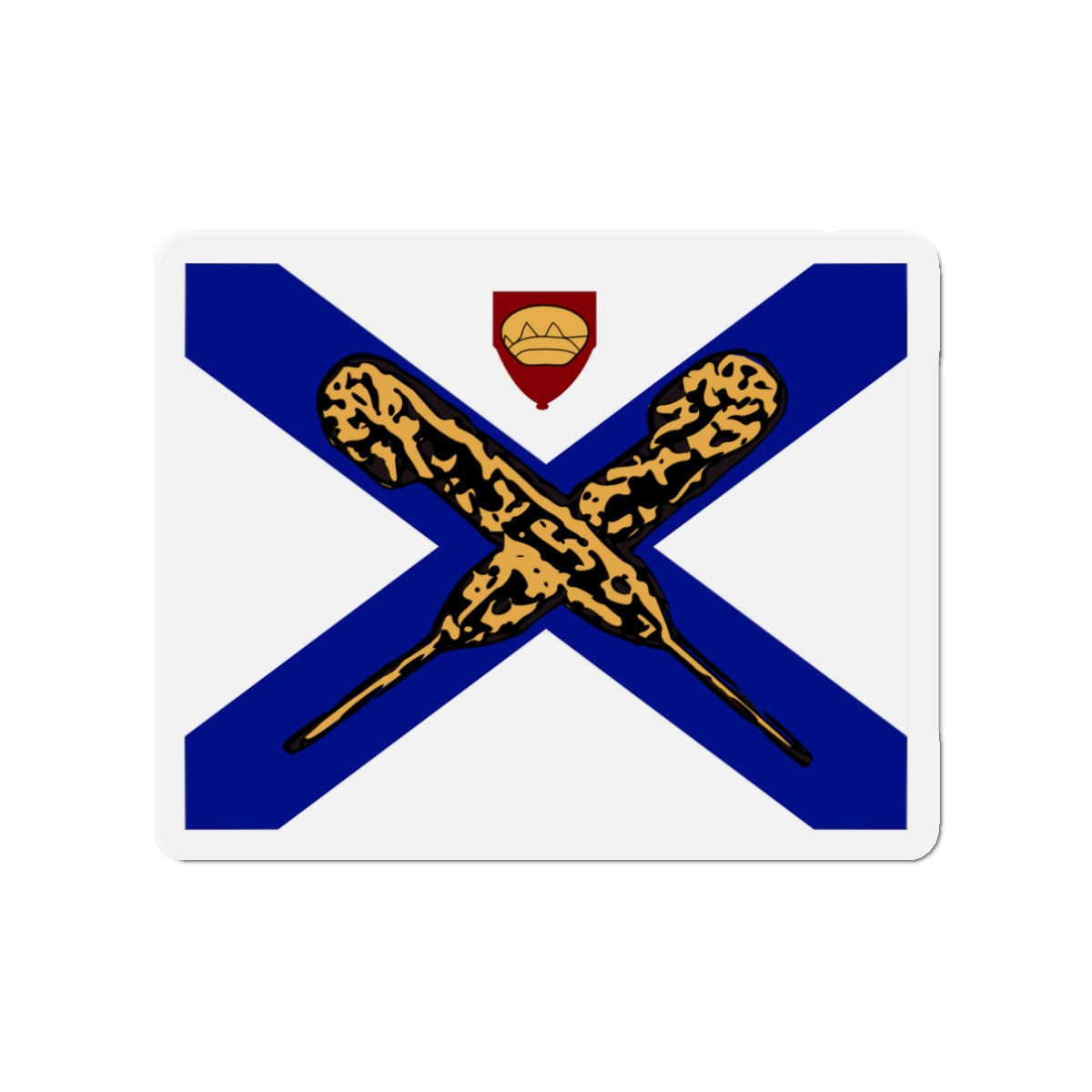 Flag of Fredericksburg Virginia - Die-Cut Magnet-3" x 3"-The Sticker Space