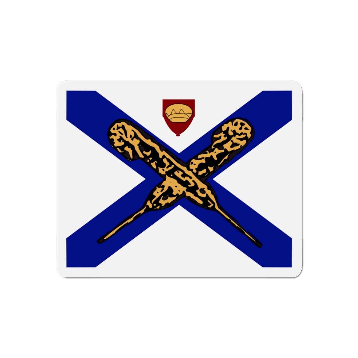 Flag of Fredericksburg Virginia - Die-Cut Magnet-6 × 6"-The Sticker Space