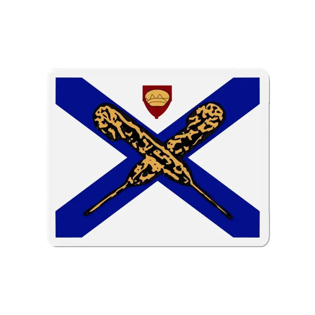 Flag of Fredericksburg Virginia - Refrigerator Magnet 4 Inch - The Sticker Space