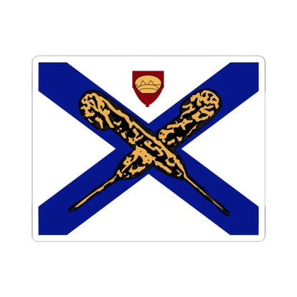 Flag of Fredericksburg Virginia (United States) STICKER Vinyl Kiss-Cut Decal 2 Inch White - The Sticker Space