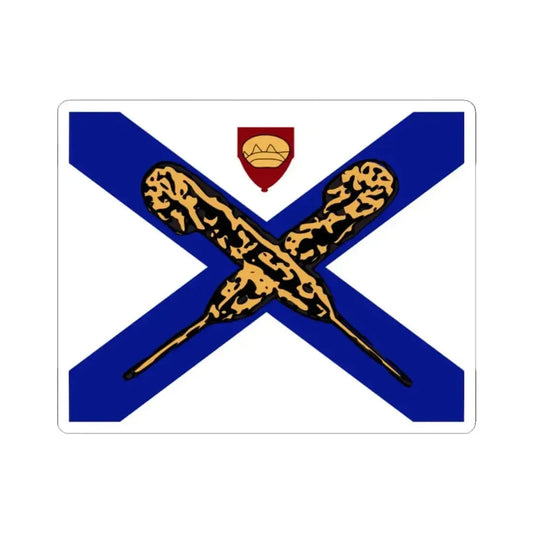 Flag of Fredericksburg Virginia (United States) STICKER Vinyl Kiss-Cut Decal 2 Inch White - The Sticker Space