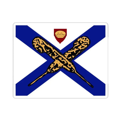 Flag of Fredericksburg Virginia (United States) STICKER Vinyl Kiss-Cut Decal 3 Inch White - The Sticker Space