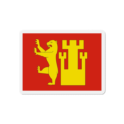 Flag of Fredrikstad Viken Norway - Die-Cut Magnet-5" x 5"-The Sticker Space