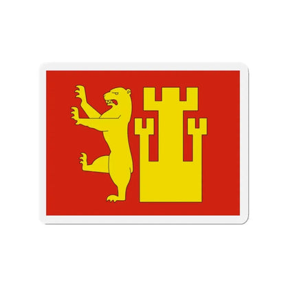Flag of Fredrikstad Viken Norway - Refrigerator Magnet 2 Inch - The Sticker Space