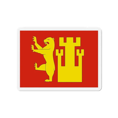 Flag of Fredrikstad Viken Norway - Refrigerator Magnet - The Sticker Space