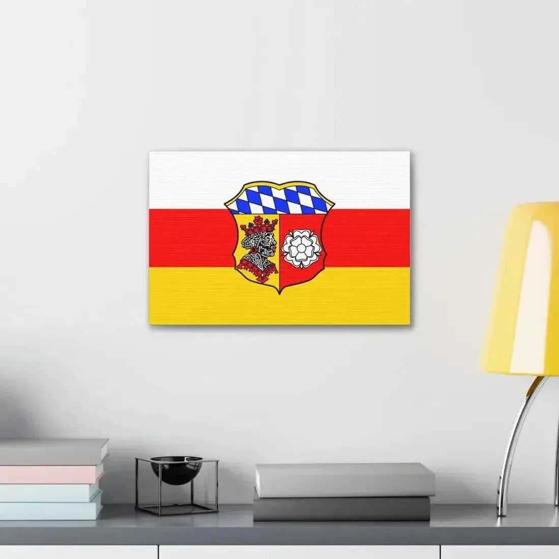 Flag of Freising Germany - Canvas Wall Art - The Sticker Space