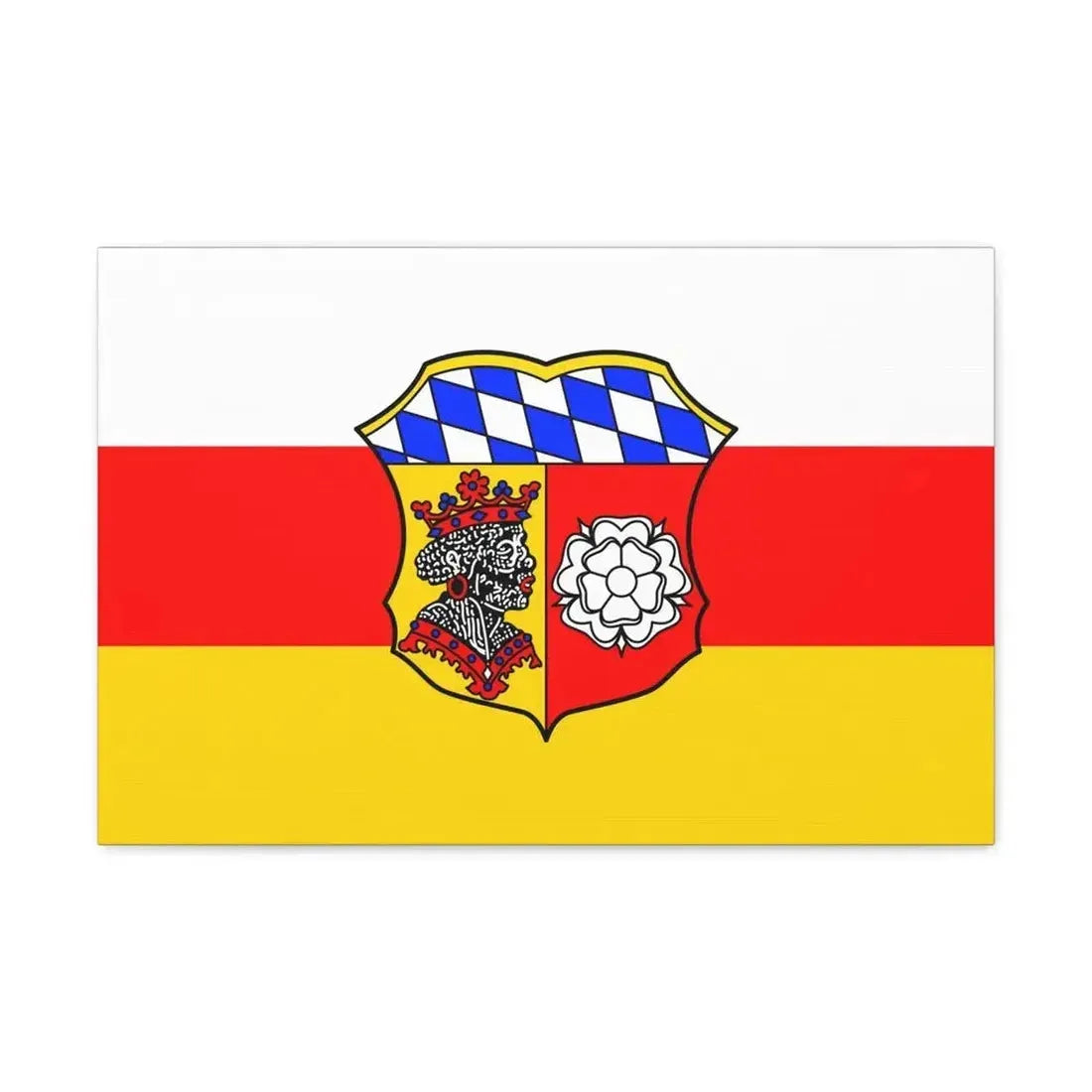 Flag of Freising Germany - Canvas Wall Art - The Sticker Space