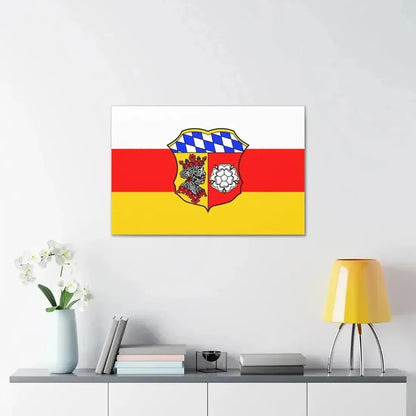 Flag of Freising Germany - Canvas Wall Art - The Sticker Space