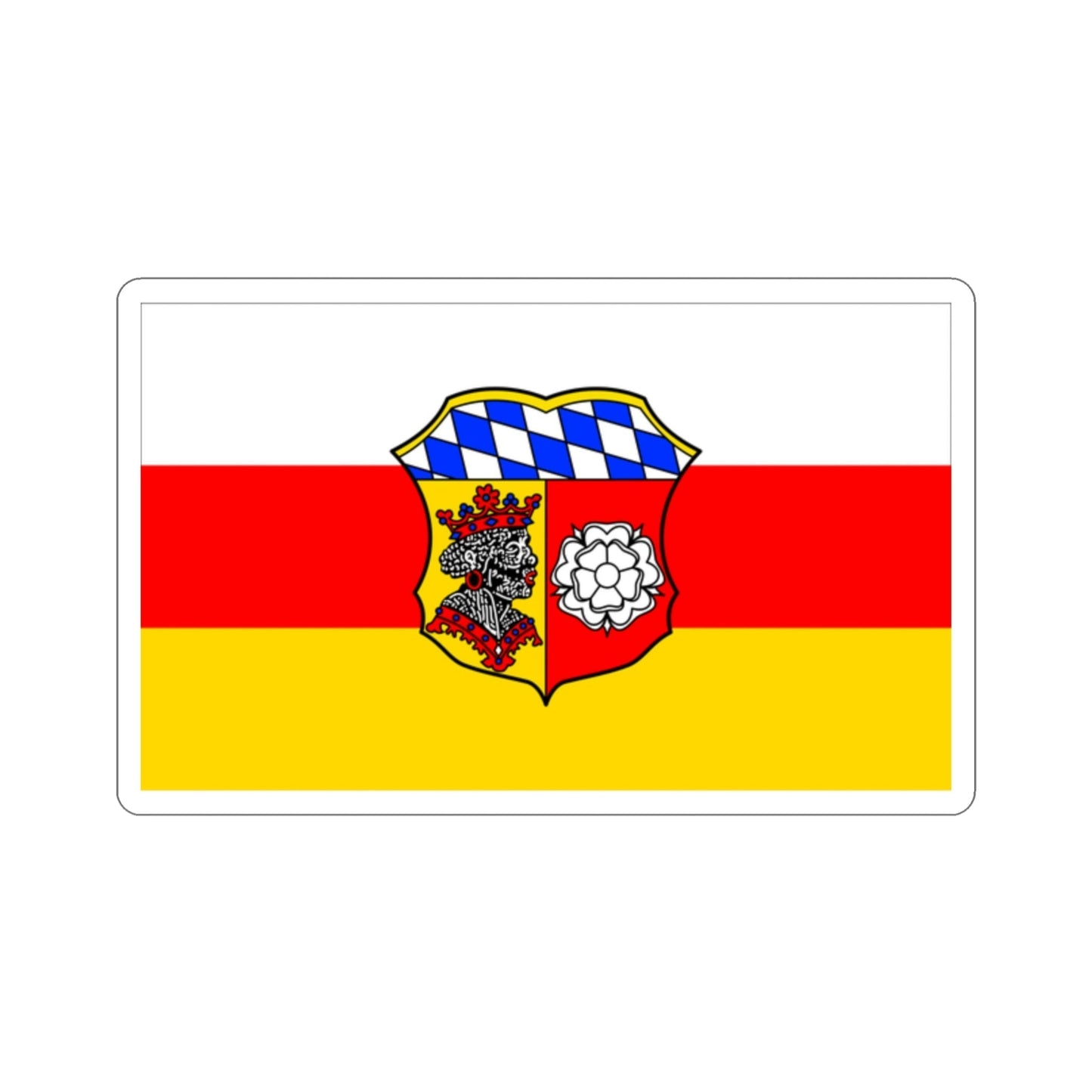 Flag of Freising Germany STICKER Vinyl Die-Cut Decal-2 Inch-The Sticker Space